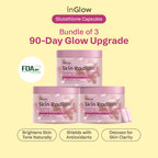 inGlow Glutathione Capsules | Bundle of 3 - For Skin Brightening, Detox & Antioxidant Support