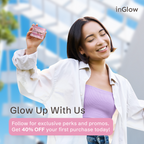 inGlow Glutathione Capsules With Vitamin C, Milk Thistle, ALA, L-Cysteine & Green Tea – For Skin Brightening, Detox & Antioxidant Support