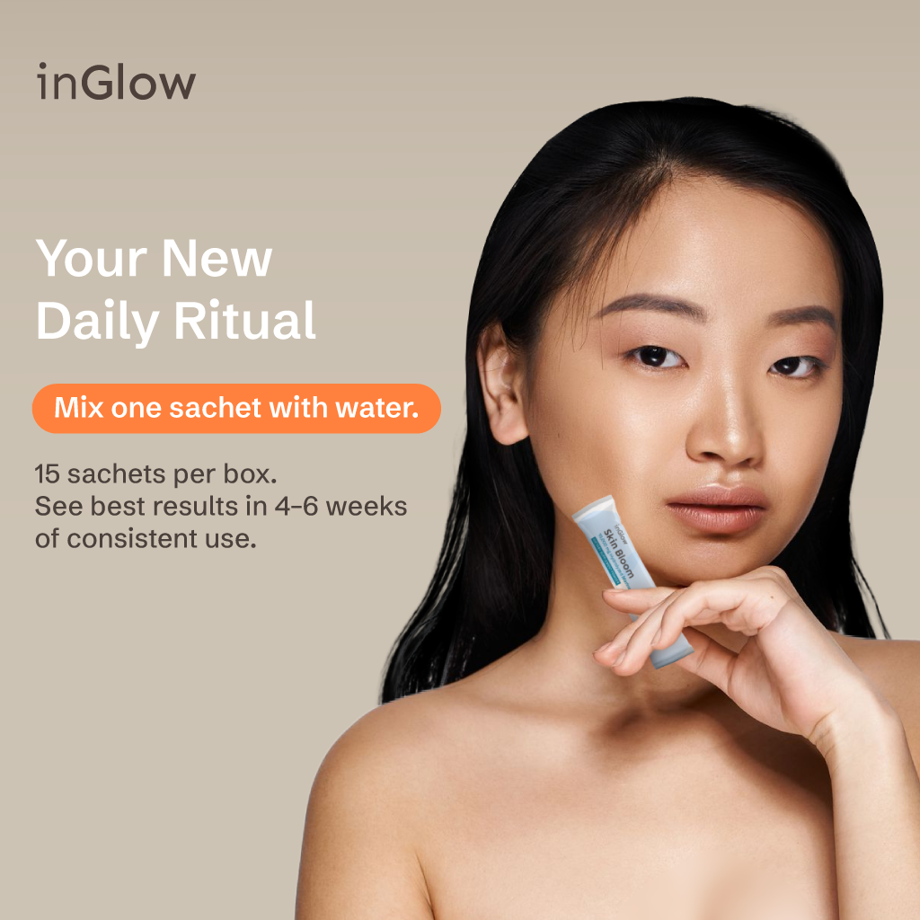 InGlow Marine Collagen Powder – 10,000mg Hydrolyzed Collagen + Mixed Berry Antioxidants – Skin Firming & Elasticity Support