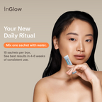 InGlow Marine Collagen Powder – 10,000mg Hydrolyzed Collagen + Mixed Berry Antioxidants – Skin Firming & Elasticity Support
