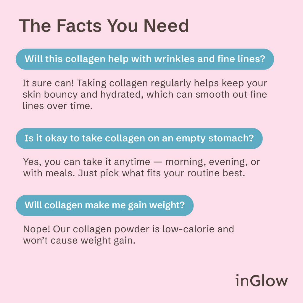 InGlow Marine Collagen Powder – 10,000mg Hydrolyzed Collagen + Mixed Berry Antioxidants – Skin Firming & Elasticity Support